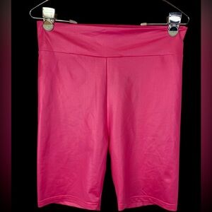 Crazy Train (NWT) Neon Pink Bike Babe Shorts Women’s Large